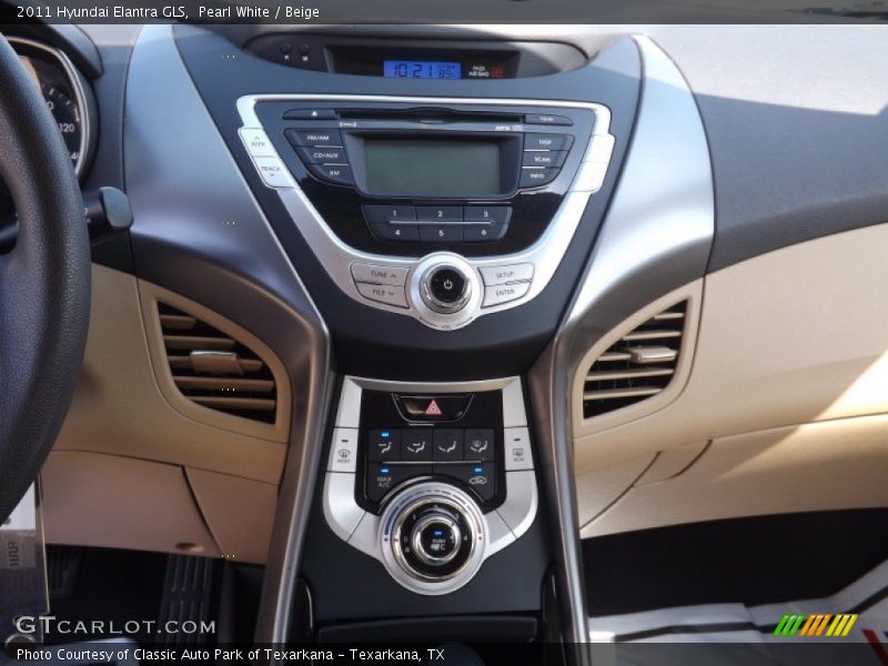 Pearl White / Beige 2011 Hyundai Elantra GLS