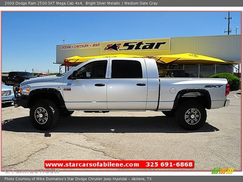 Bright Silver Metallic / Medium Slate Gray 2009 Dodge Ram 2500 SXT Mega Cab 4x4