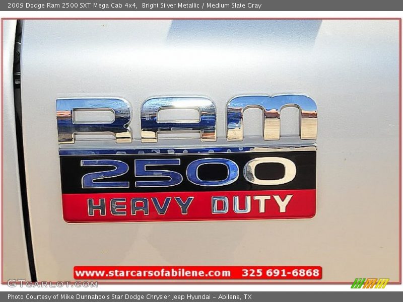 Bright Silver Metallic / Medium Slate Gray 2009 Dodge Ram 2500 SXT Mega Cab 4x4