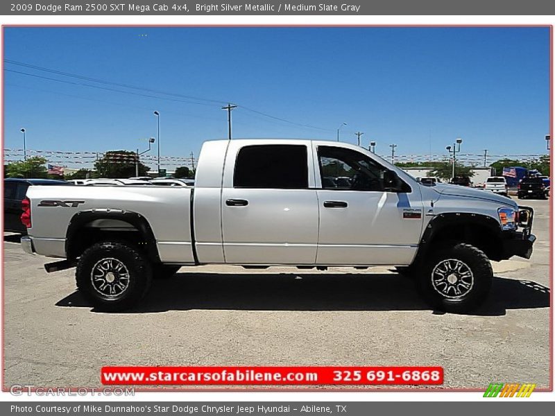 Bright Silver Metallic / Medium Slate Gray 2009 Dodge Ram 2500 SXT Mega Cab 4x4
