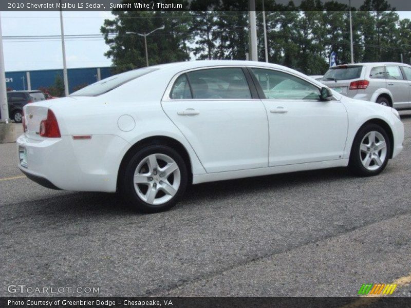 Summit White / Titanium 2010 Chevrolet Malibu LS Sedan