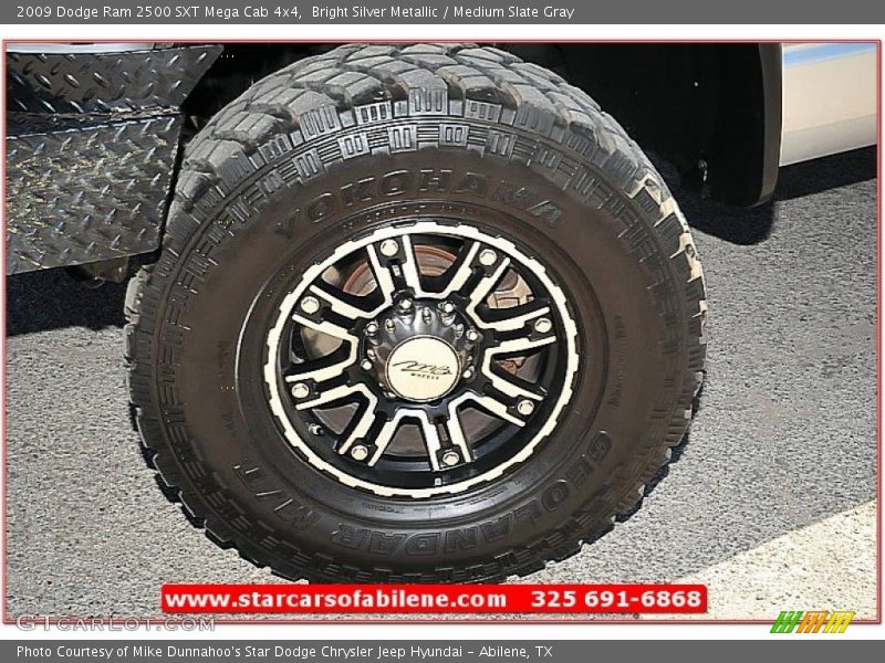 Bright Silver Metallic / Medium Slate Gray 2009 Dodge Ram 2500 SXT Mega Cab 4x4