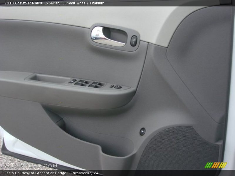 Summit White / Titanium 2010 Chevrolet Malibu LS Sedan