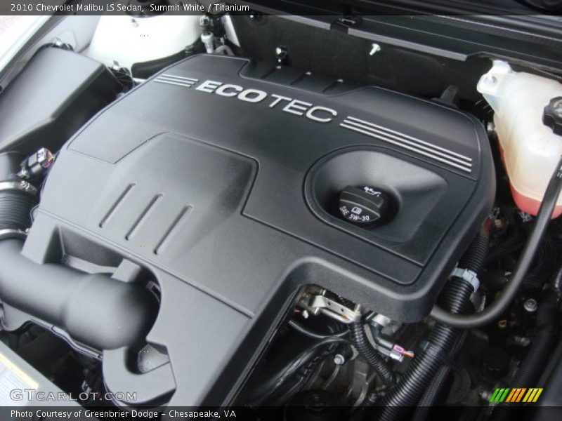 Summit White / Titanium 2010 Chevrolet Malibu LS Sedan