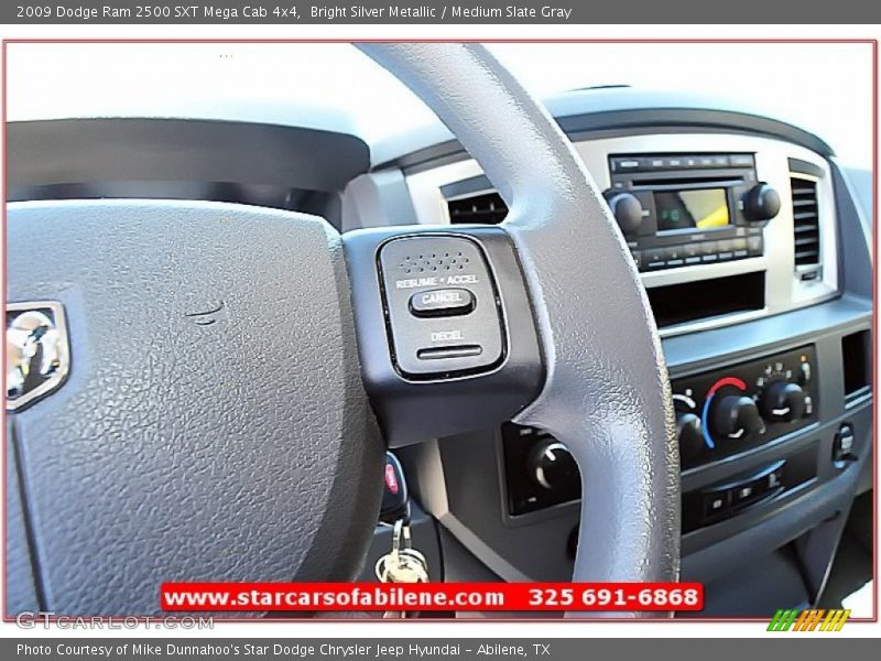 Bright Silver Metallic / Medium Slate Gray 2009 Dodge Ram 2500 SXT Mega Cab 4x4