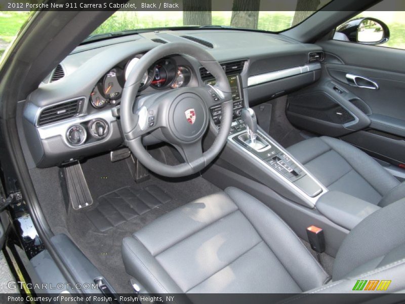Black Interior - 2012 New 911 Carrera S Cabriolet 