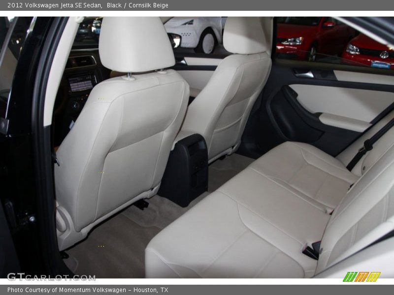Black / Cornsilk Beige 2012 Volkswagen Jetta SE Sedan