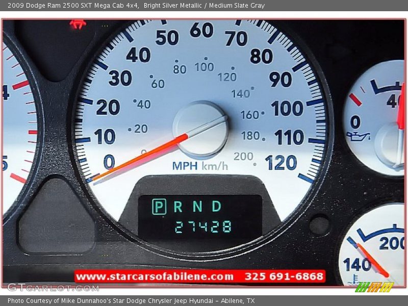 Bright Silver Metallic / Medium Slate Gray 2009 Dodge Ram 2500 SXT Mega Cab 4x4