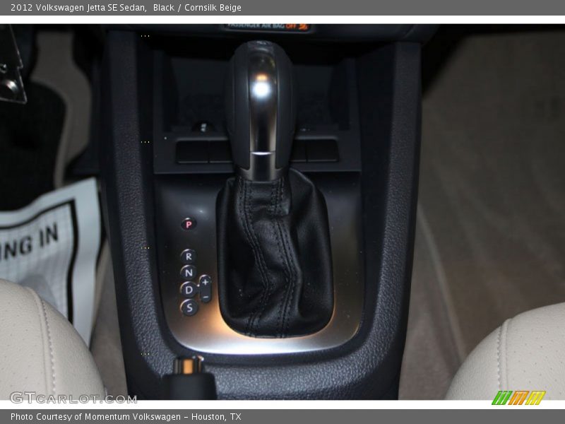 Black / Cornsilk Beige 2012 Volkswagen Jetta SE Sedan