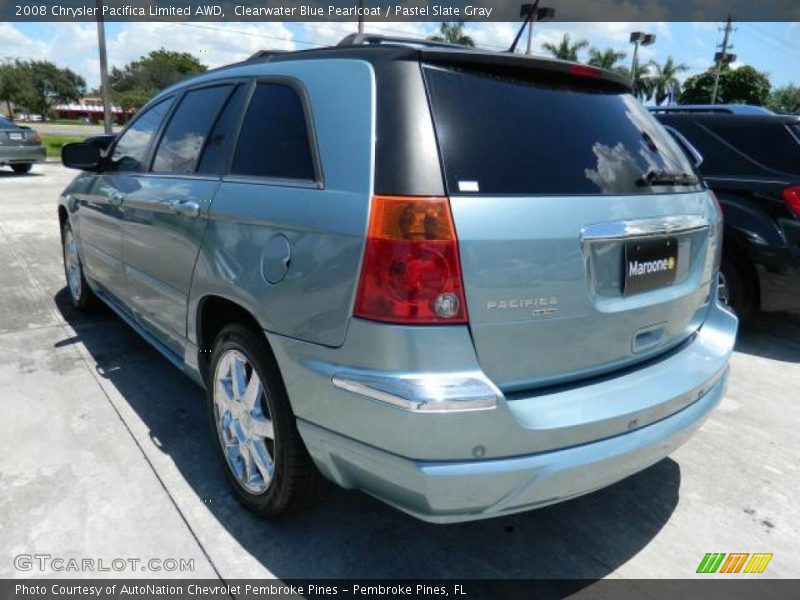 Clearwater Blue Pearlcoat / Pastel Slate Gray 2008 Chrysler Pacifica Limited AWD