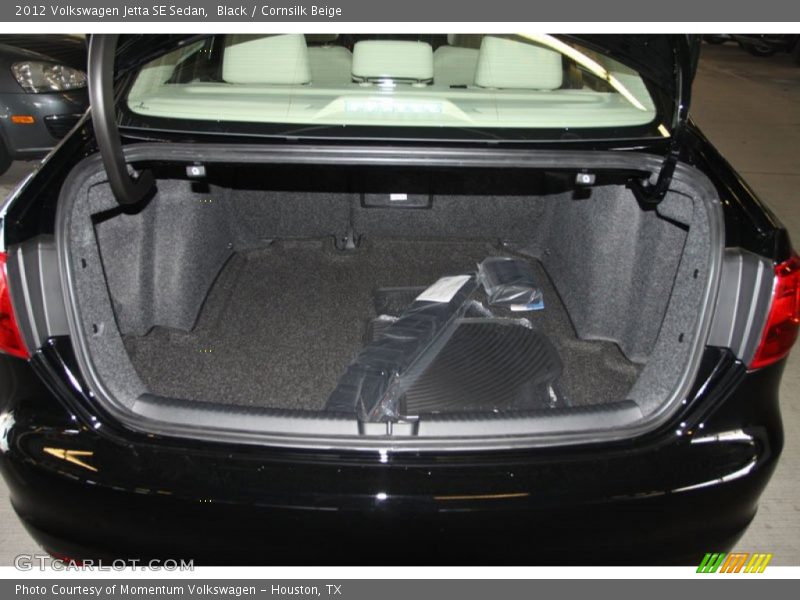 Black / Cornsilk Beige 2012 Volkswagen Jetta SE Sedan