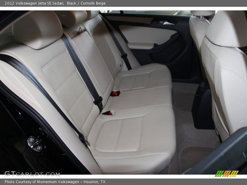 Black / Cornsilk Beige 2012 Volkswagen Jetta SE Sedan