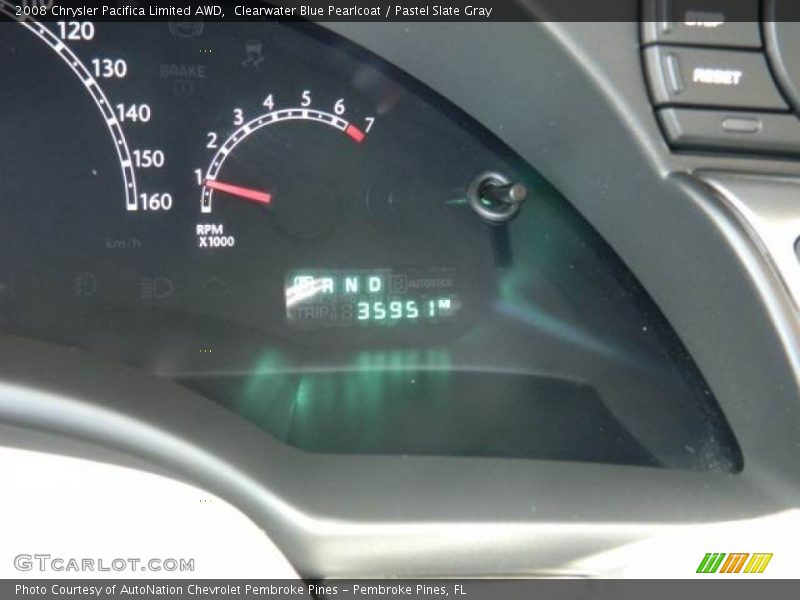Clearwater Blue Pearlcoat / Pastel Slate Gray 2008 Chrysler Pacifica Limited AWD