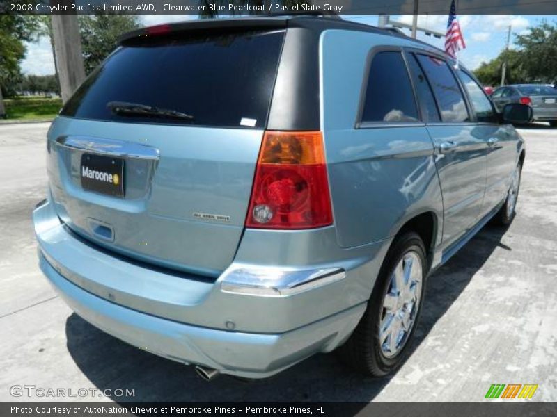 Clearwater Blue Pearlcoat / Pastel Slate Gray 2008 Chrysler Pacifica Limited AWD