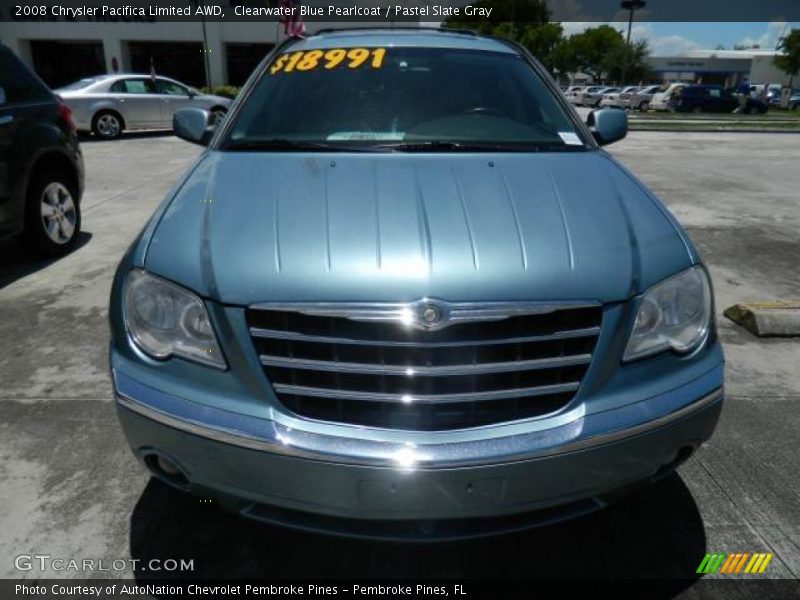 Clearwater Blue Pearlcoat / Pastel Slate Gray 2008 Chrysler Pacifica Limited AWD