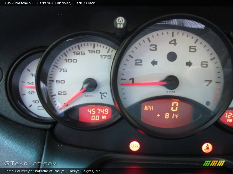 Black / Black 1999 Porsche 911 Carrera 4 Cabriolet