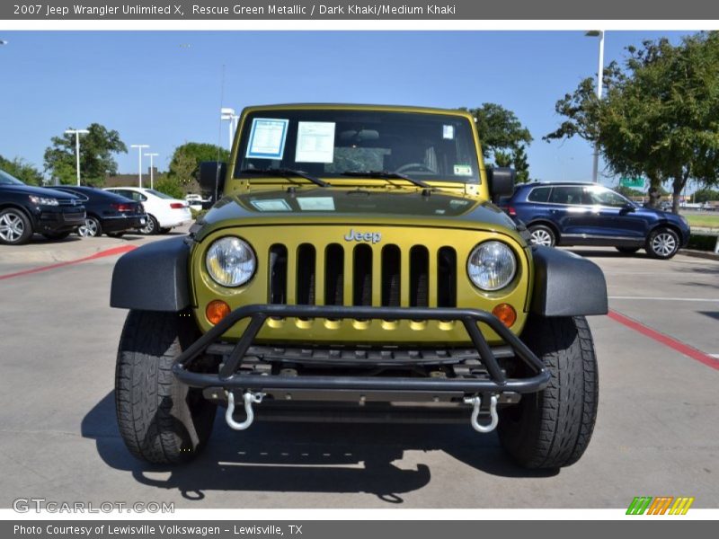 Rescue Green Metallic / Dark Khaki/Medium Khaki 2007 Jeep Wrangler Unlimited X