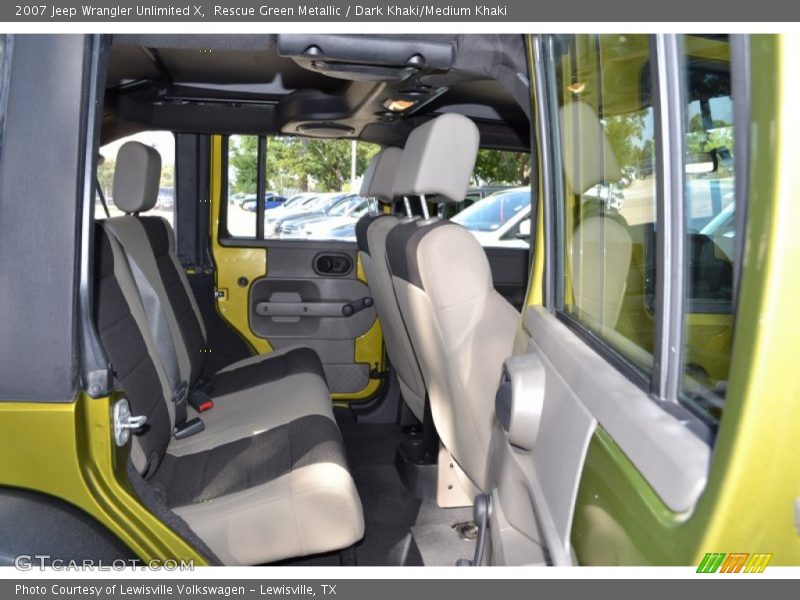 Rescue Green Metallic / Dark Khaki/Medium Khaki 2007 Jeep Wrangler Unlimited X