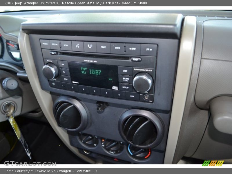 Controls of 2007 Wrangler Unlimited X