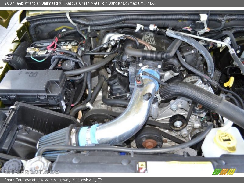 Rescue Green Metallic / Dark Khaki/Medium Khaki 2007 Jeep Wrangler Unlimited X