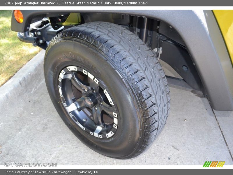 Custom Wheels of 2007 Wrangler Unlimited X