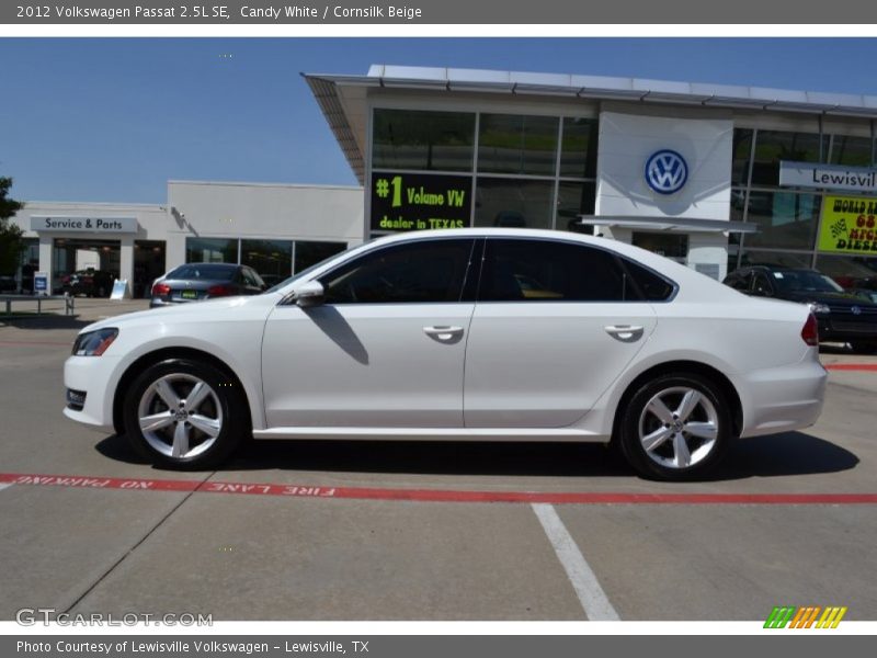 Candy White / Cornsilk Beige 2012 Volkswagen Passat 2.5L SE