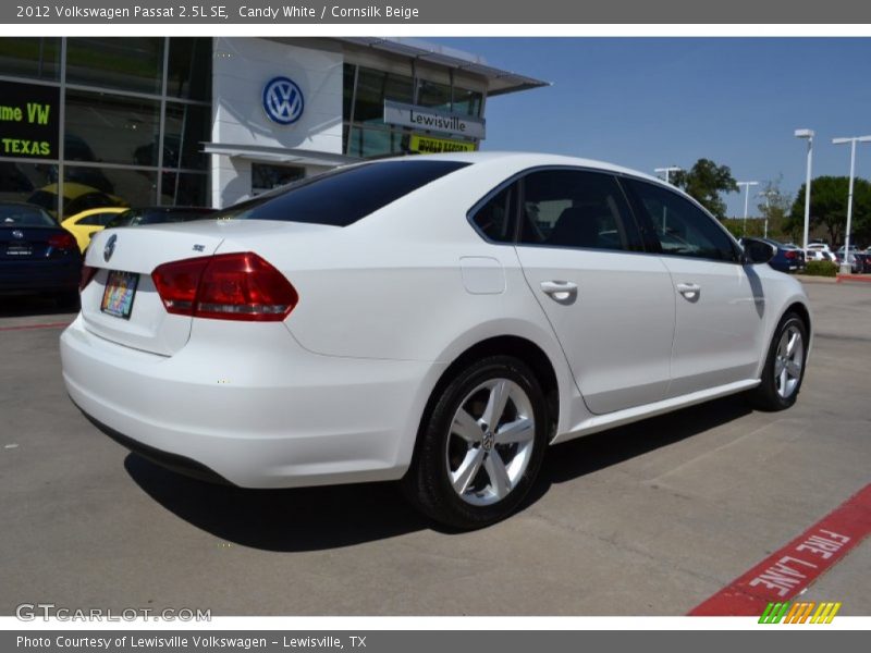 Candy White / Cornsilk Beige 2012 Volkswagen Passat 2.5L SE