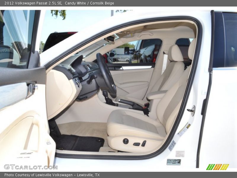 Candy White / Cornsilk Beige 2012 Volkswagen Passat 2.5L SE