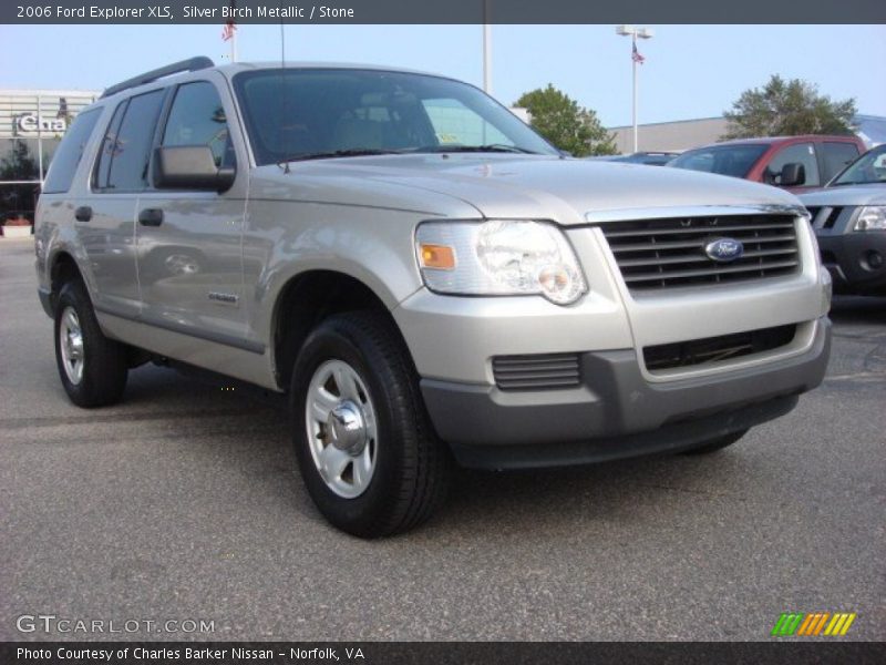 Silver Birch Metallic / Stone 2006 Ford Explorer XLS