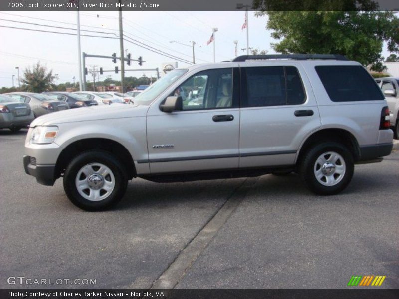 Silver Birch Metallic / Stone 2006 Ford Explorer XLS