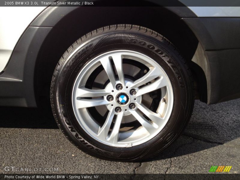 Titanium Silver Metallic / Black 2005 BMW X3 3.0i