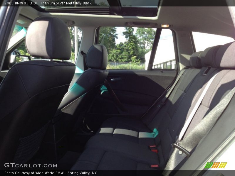 Titanium Silver Metallic / Black 2005 BMW X3 3.0i