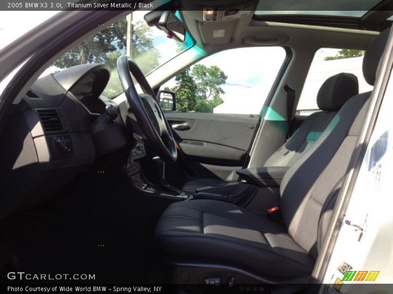 Titanium Silver Metallic / Black 2005 BMW X3 3.0i