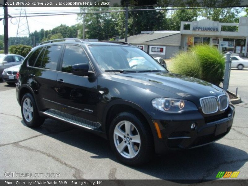 Black Sapphire Metallic / Black 2011 BMW X5 xDrive 35d