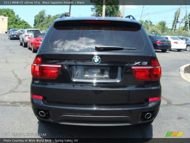 Black Sapphire Metallic / Black 2011 BMW X5 xDrive 35d