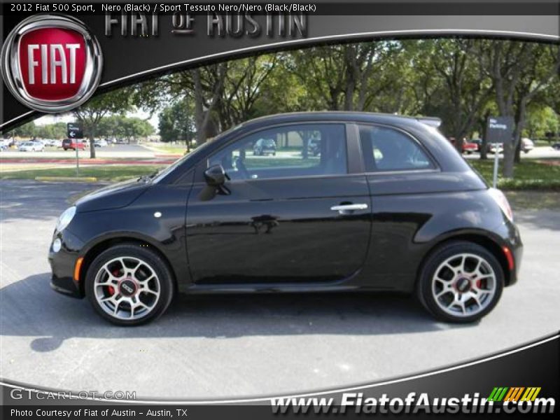 Nero (Black) / Sport Tessuto Nero/Nero (Black/Black) 2012 Fiat 500 Sport