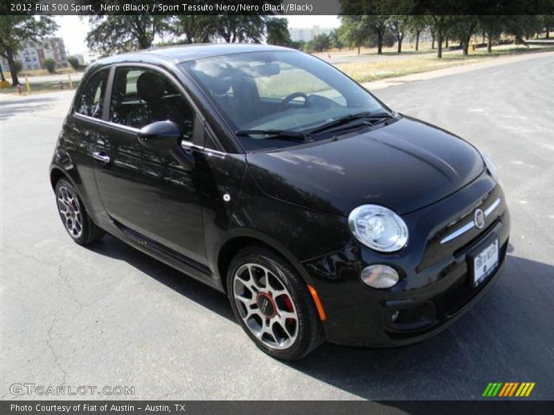 Nero (Black) / Sport Tessuto Nero/Nero (Black/Black) 2012 Fiat 500 Sport