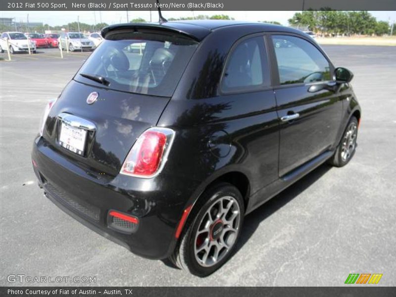 Nero (Black) / Sport Tessuto Nero/Nero (Black/Black) 2012 Fiat 500 Sport