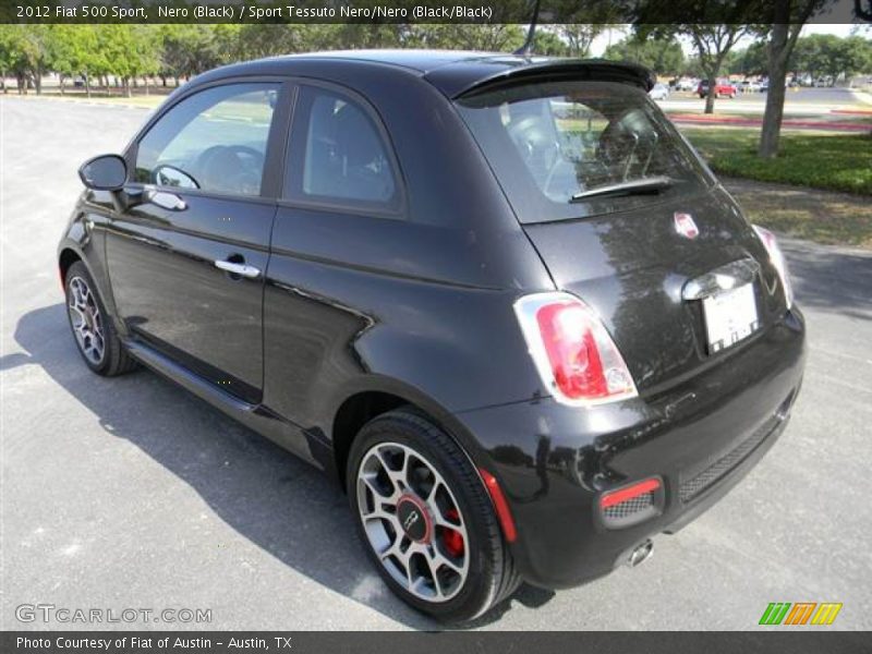 Nero (Black) / Sport Tessuto Nero/Nero (Black/Black) 2012 Fiat 500 Sport