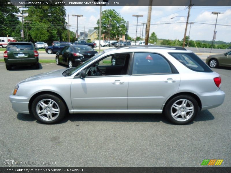 Platinum Silver Metallic / Black 2005 Subaru Impreza 2.5 RS Wagon
