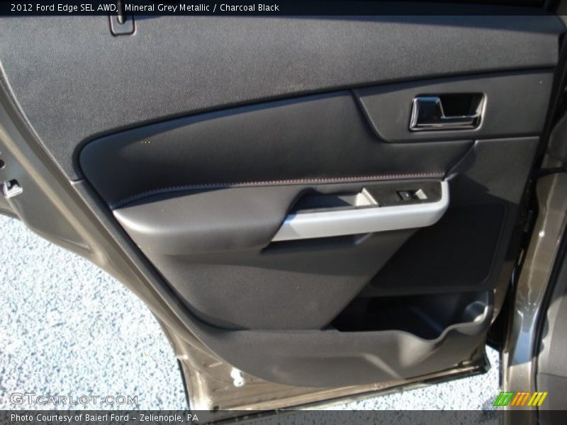Mineral Grey Metallic / Charcoal Black 2012 Ford Edge SEL AWD