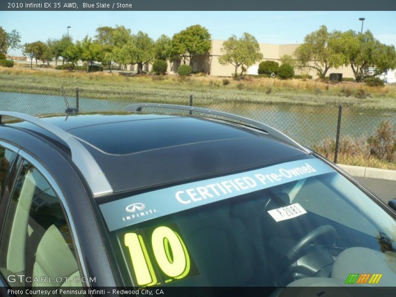 Blue Slate / Stone 2010 Infiniti EX 35 AWD
