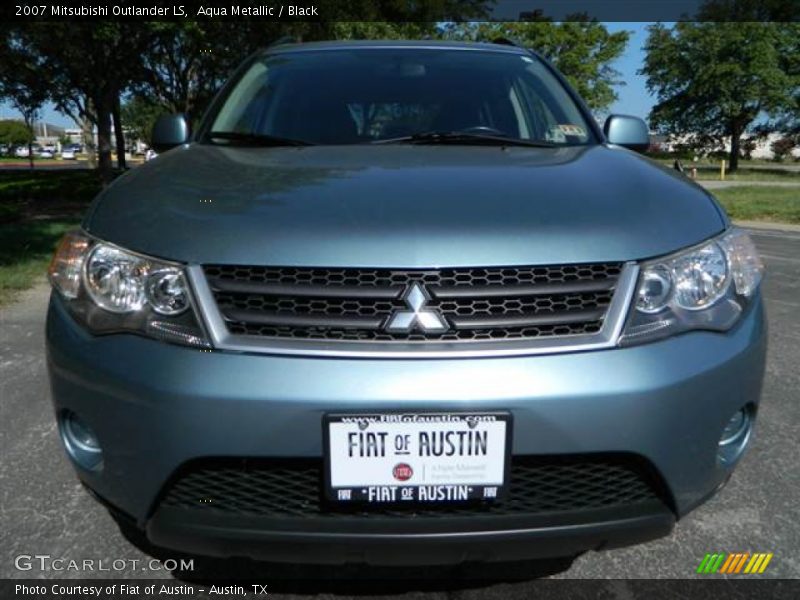 Aqua Metallic / Black 2007 Mitsubishi Outlander LS