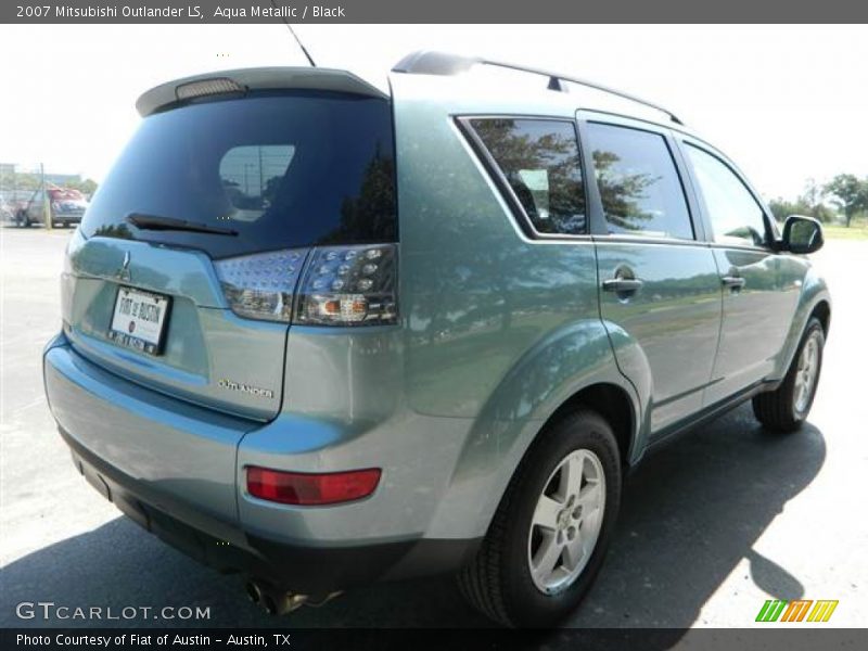Aqua Metallic / Black 2007 Mitsubishi Outlander LS