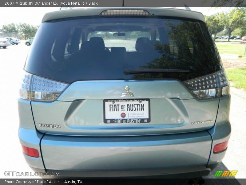 Aqua Metallic / Black 2007 Mitsubishi Outlander LS
