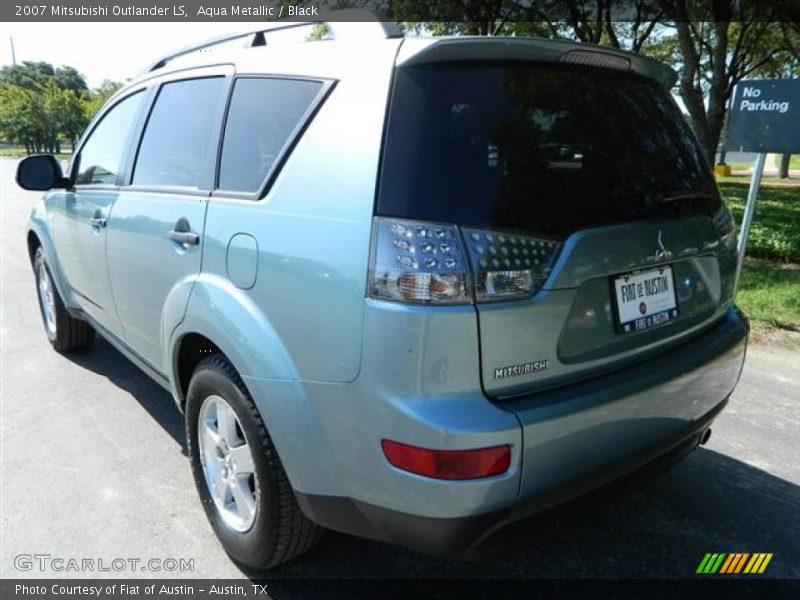 Aqua Metallic / Black 2007 Mitsubishi Outlander LS