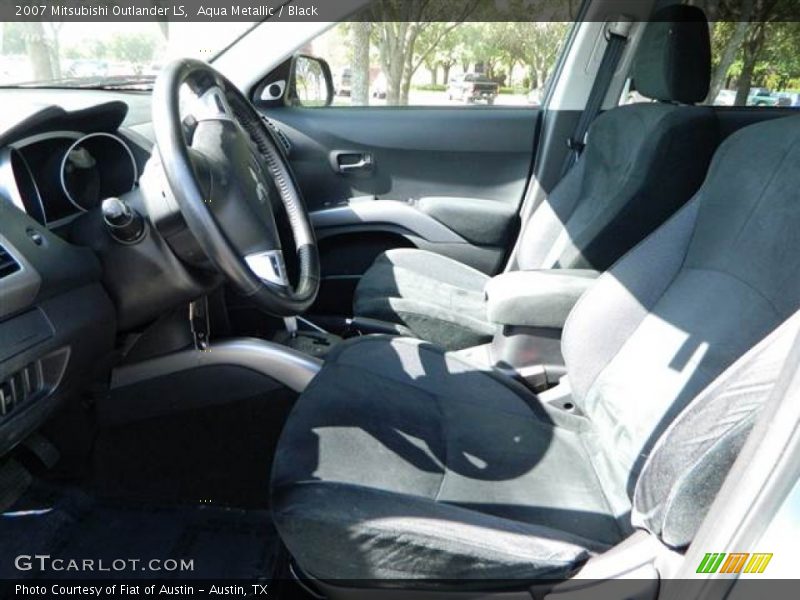 Aqua Metallic / Black 2007 Mitsubishi Outlander LS
