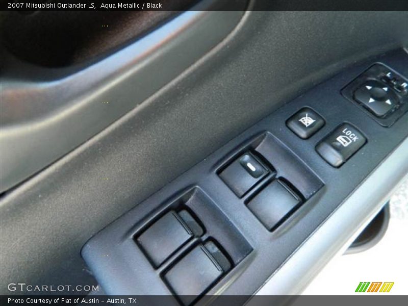Aqua Metallic / Black 2007 Mitsubishi Outlander LS