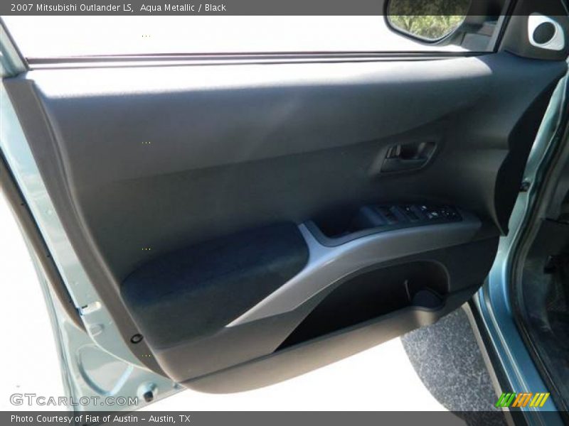 Aqua Metallic / Black 2007 Mitsubishi Outlander LS