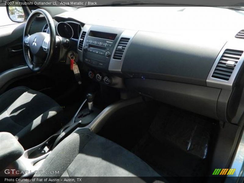 Aqua Metallic / Black 2007 Mitsubishi Outlander LS